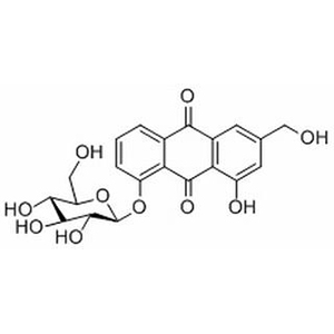 蘆薈大黃素-8-O-β-D-葡萄