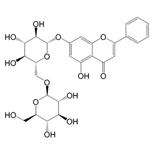 白楊素-7-O-龍膽二糖苷